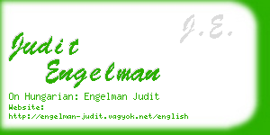 judit engelman business card